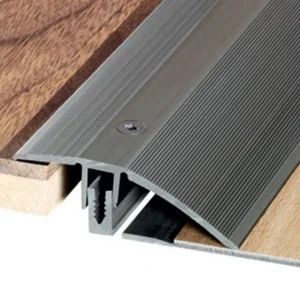 Seuil De Porte Percé Alu Titane Largeur 44 Mm Dénivelé 7 à 17 Mm Longueur 0.9 M Romus 1220 9