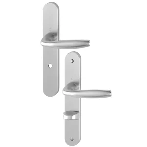 Poignée De Porte à Condamnation New York Hoppe Alu Aspect Argent 3282251 6