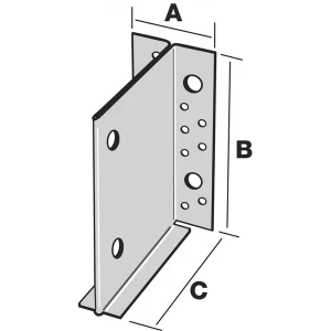 Simpson Strong-Tie Etrier à âme Intérieure ETNM – Largeur 70 Mm – Hauteur 185 Mm – Profondeur 130 Mm – épaisseur 2 Mm 14