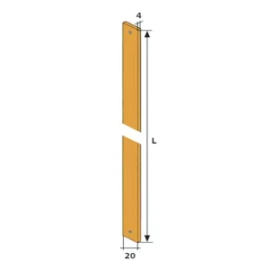Tringle Acier 20 X 4 Mm Longueur 1.5m Torbel 8601152 6