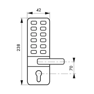 Verrou De Sûreté à Combinaison Thirard – Béquille Double – 6